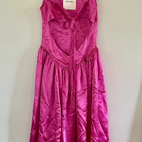 SIEDRÉS Pink Gaia Midi Dress - new with tags - Picture 5 of 6
